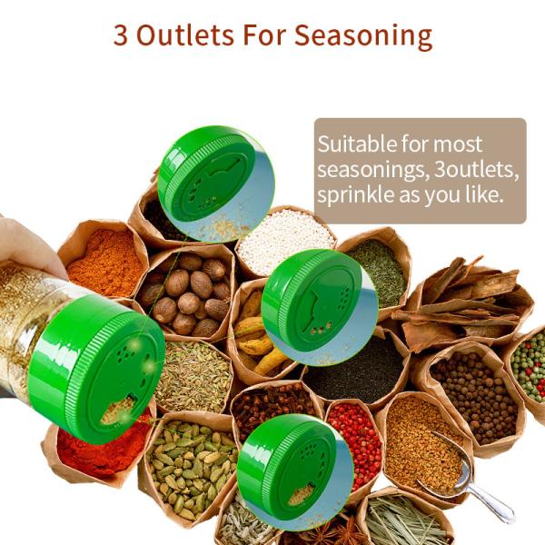 Прозрачная PET пластиковая кухонная порошок специи приправы шейкер контейнер банка