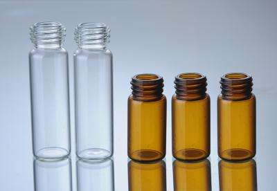 Clear Amber Pharmaceutical 30ml Glass Vials Small Screw Neck Vials With Plastic Cap