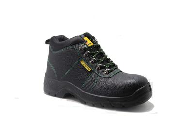 Embossed Action Leather PU Sole Safety Shoes With Steel Toe And Steel Plate