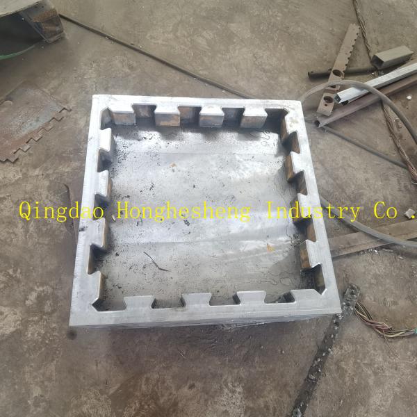 Cross Pattern Rubber Tile Heating Teflon Mold Interlocking Rubber Mat Mold