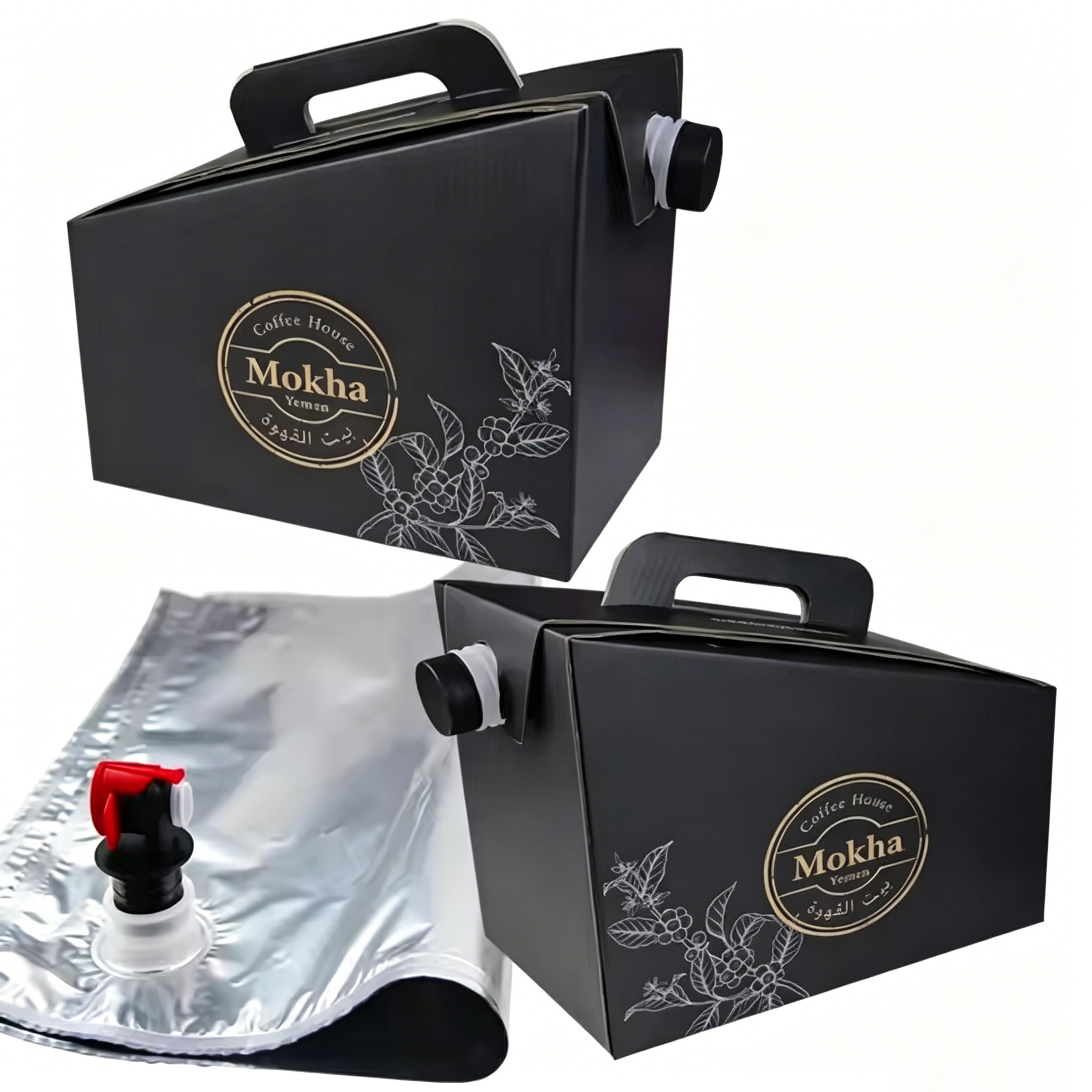 Custom Printed Coffee Carrier Box Cardboard Coffee Carrier Food Grade With