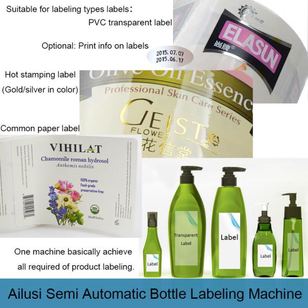 50 Times/Minute Bottle Filling And Labeling Machine SGS Certificate