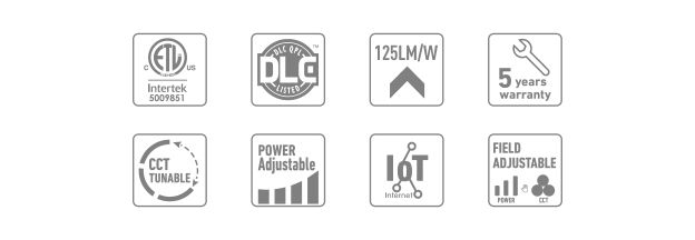 лестница прихожей 25W 4000lm освещает 4FT 3000K 3500K 4000K 5000K настраиваемое