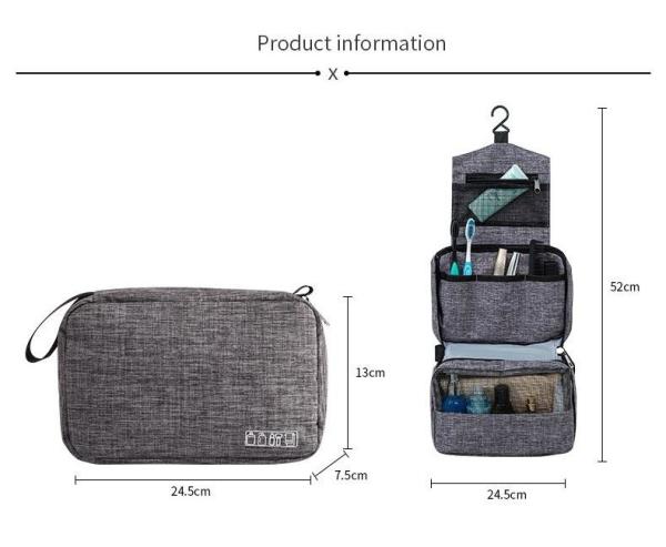 High Capacity Toiletries Organizer Storage Cosmetic Cases Travel Waterproof Portable Women Makeup Hanging Toiletry