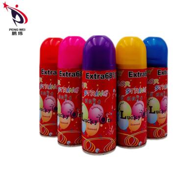 Nonflammable Odorless Party Streamer Spray , Multicolor Spray Silly String