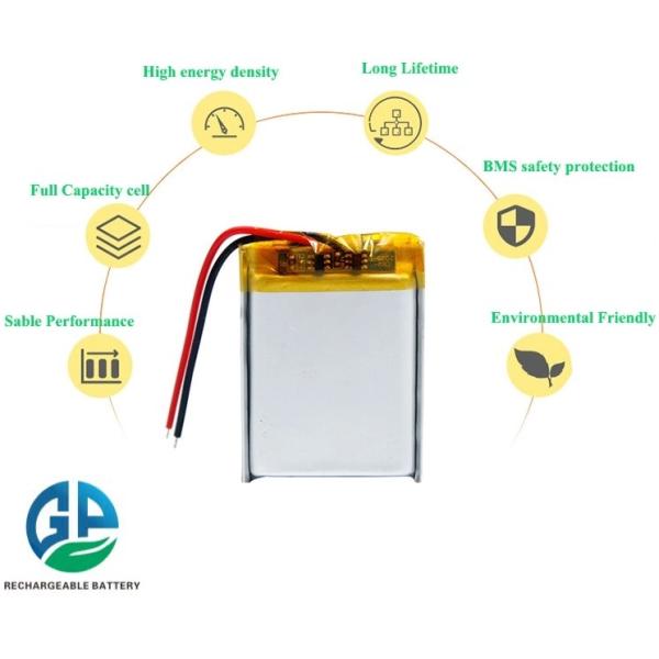 KC Высокая емкость 500mah 3.7 V Литий-ионный полимерный аккумулятор 500 раз Lp602530 Для умных часов и динамиков для наушников