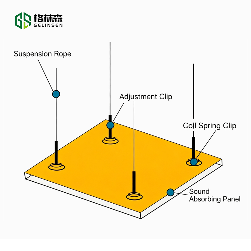 Fiberglass Acoustic Wall Panels 600x600mm Fabric-Wrapped Soundproof for Cinema Office