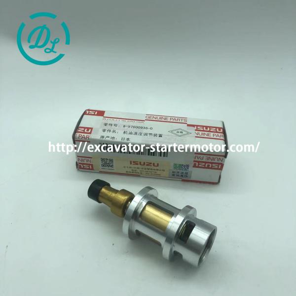 Termostato del enfriador de aceite del motor ISUZU 6HK1 OEM 8-97600936-0