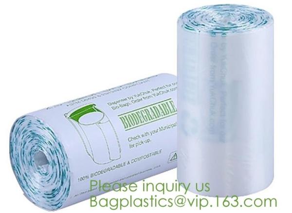 Custom Printing Corn Starch Biodegradable Compostable Plastic Bag,Thank You Bags Durable Cornstarch PLA Compostable T-Sh
