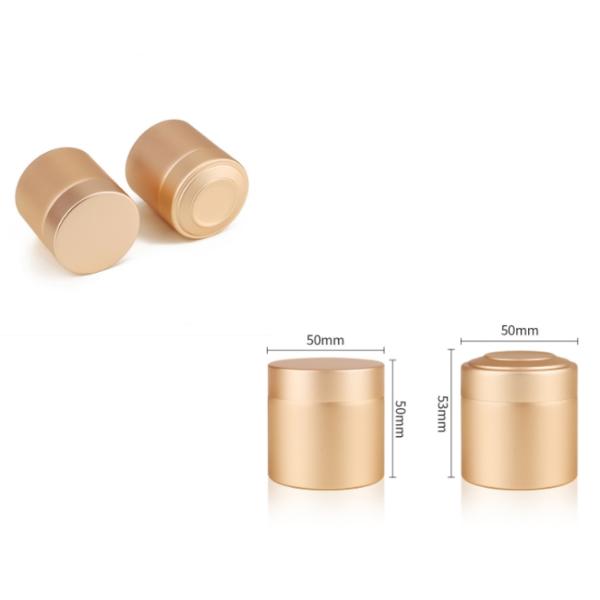 Golden Recyclable 50ml Aluminum Tea Cans Packaging 50*50mm 50*53cm