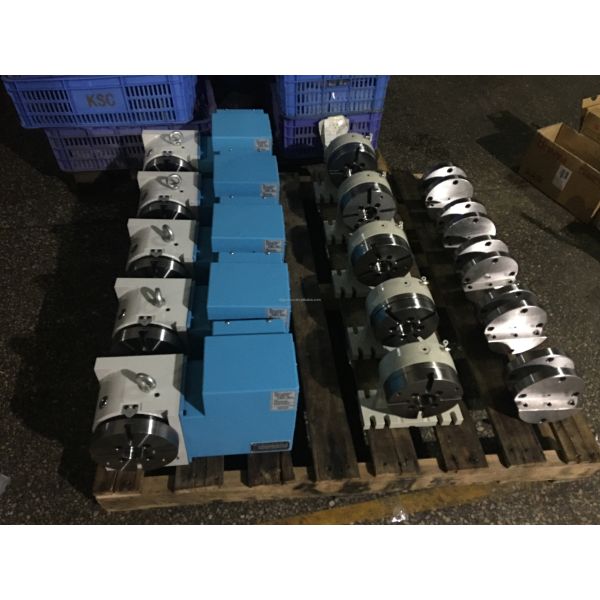 Precision 170mm 4th Axis CNC Rotary Table With Motor / Bearing Steel Construction