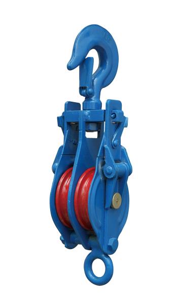 Double Sheave Block Pulley / Snatch Block Pulley With Hook Open Type CE