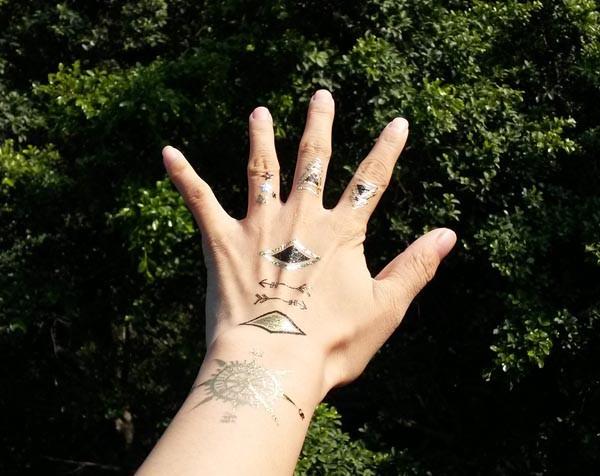 Metallic tattoo