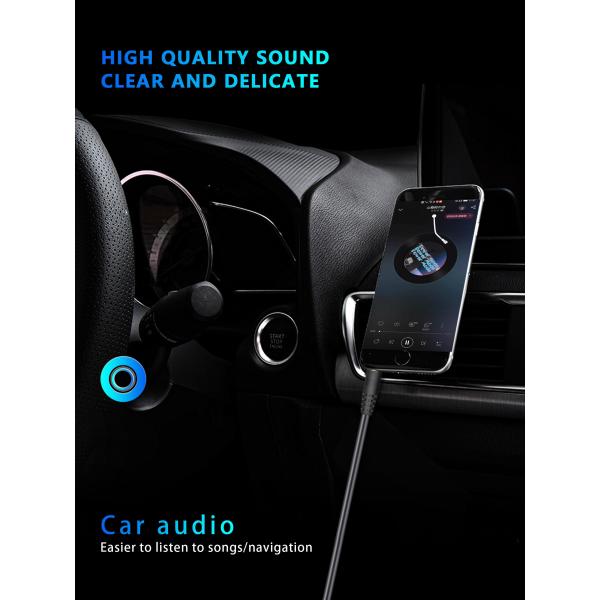 5 Feet 3.5 Mm Auxiliary Audio Cable , IPods Car Stereo Cable