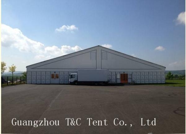 Outside Large Warehouse Tent Available Interior Space For Goods Storage