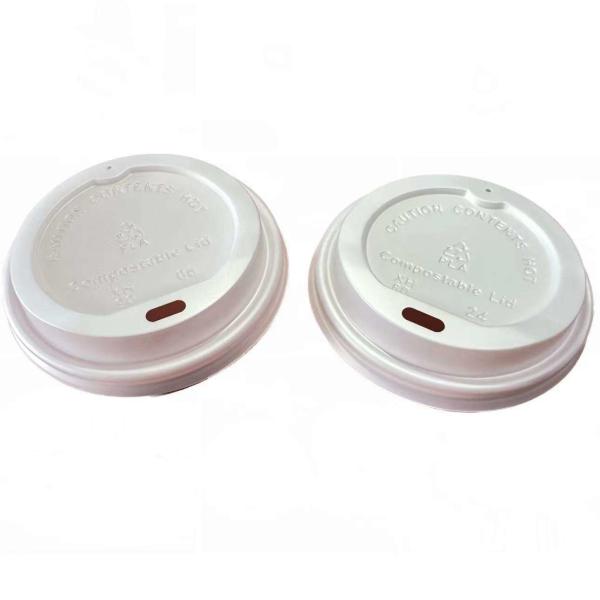 Customizable Disposable PLA Plastic Cup Lid 6oz 8oz 12oz Cold / Hot Coffee Drinking Cup Lid