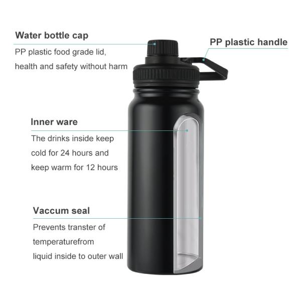 Applicable Boiling Water Custom Logo Vacuum Drinkware Flask for Sports Design Style