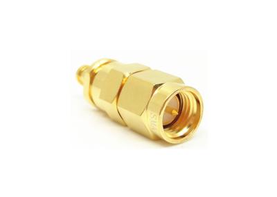 Conector de cabo de friso bonde chapeado ouro do RF da tomada do conector do homem SMA RF