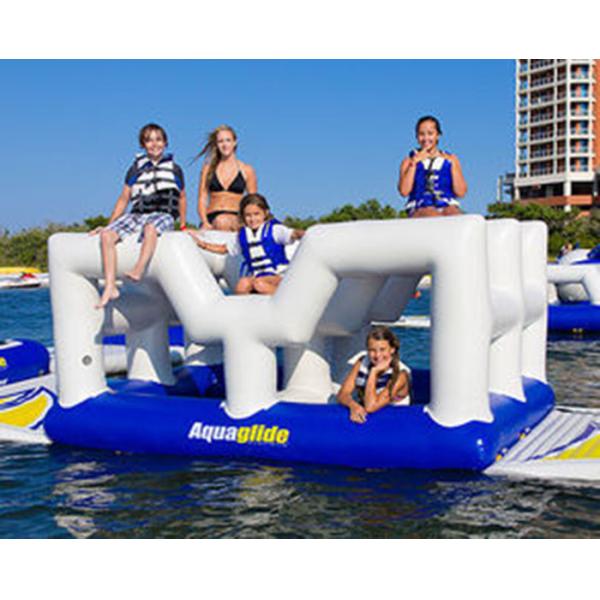 Giant commercial inflatable water park floating island Inflatable aqua park