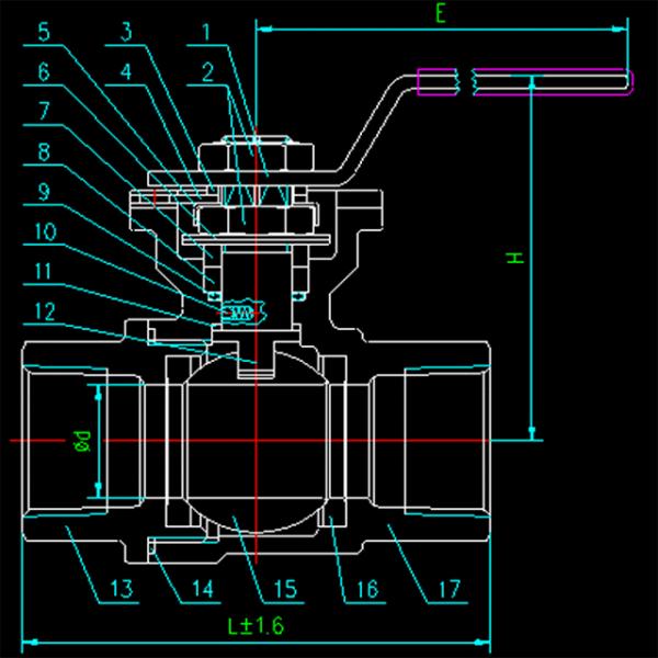 нержавеющая сталь 2ПК 316 шариковых клапанов 1000ВОГ с пусковой площадкой установки