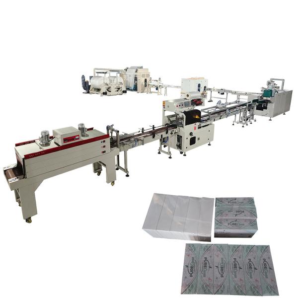 No Need Hand Touch V Fold Carton Box Drawing Facial Tissue Paper Making Machine Production Line