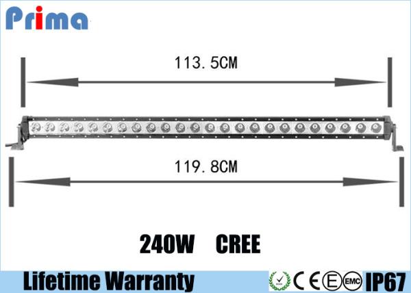Free OEM ODM LED CREE 10W Off Road Light Bar 47.5inch 48 240W Dustproof Housing