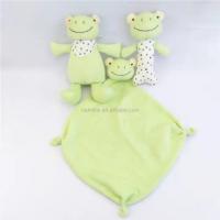 Frog personnalisé Rattler enfant éducatif jouet animal Plush Frog enfant rat