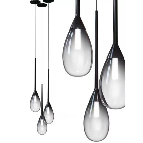Glass Chandelier Ceiling Luxury Interior Led Design Modern Hanging Lamps Pendant Light