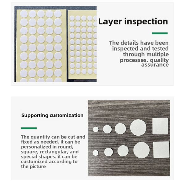 Transparent Acrylic Double-Sided Tape Traceless and Nano Dot Tape for Card Positioning Removable Adhesive Paper & Film