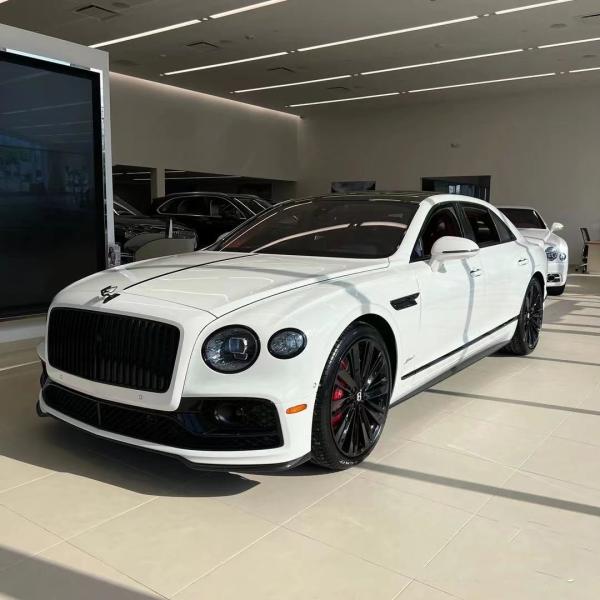 Flying Spur Bentley Body Kit W12 Style Carbon Fiber Lip Kit 2019 Diffuser Spoiler Side Skirt