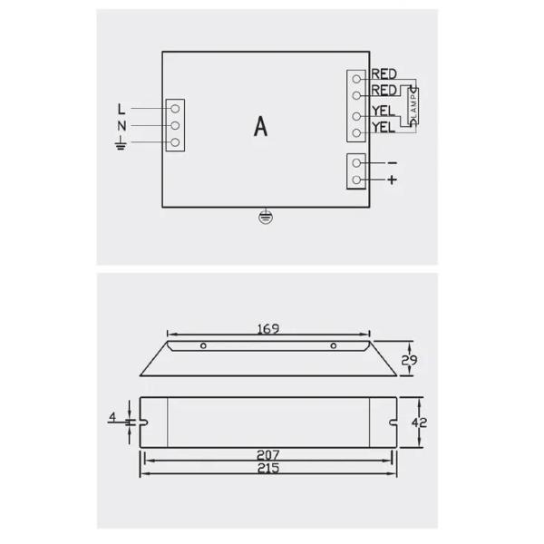 Lastres ULTRAVIOLETA electrónicos PH1-900-100U de DC 12V UVB TL100W TL80W