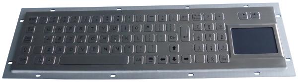 Teclado industrial à prova de explosões com Touchpad