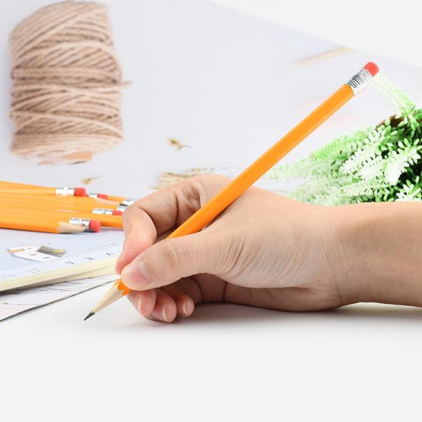 School Student Art Sketch Writing Pencil HB Hexagonal Barrel Yellow Wooden Pencil