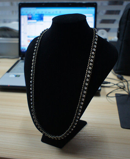 Handmade stylish and clear mixed metal necklace at factory price