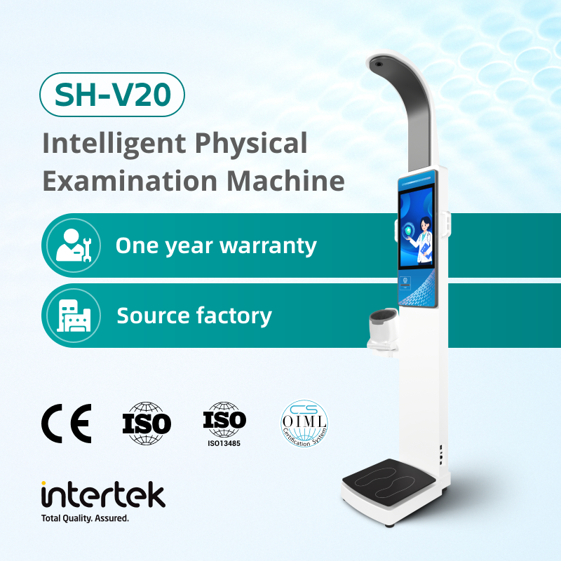 Advanced 19 Inch Android Advertising Multi Parameters Health Kiosk BMI Machine Body Height Weight Scale for Hospital