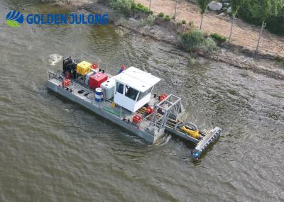 Auger Head Julong Dredger Easy To Operation Auger Suction Dredger Hydraulic Control System