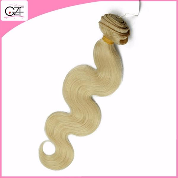 Newest Hair Style 613# Human Hair Free Brazilian Weave Bundles Body Wave Blonde Human Hair