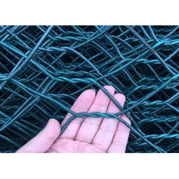 Hot Dip Galvanized PVC Coated Gabion Wire Mesh For Rock Walls