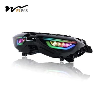 Lâmpadas traseiras flashing RGB LED Lâmpadas de motocicleta para Yamaha Nmax155