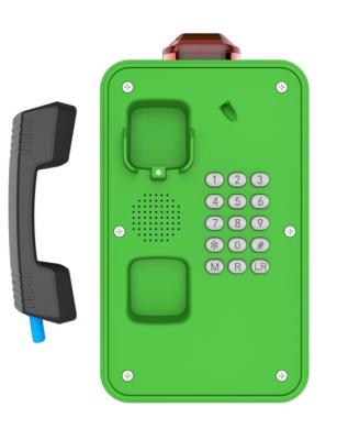 Telefone à prova de intempéries industrial verde, túnel/intercomunicador impermeável marinho