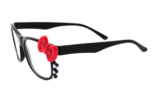 Hello Kitty Frame Fireworks Glasses With 13500 Lines Diffraction Effect Black Frame