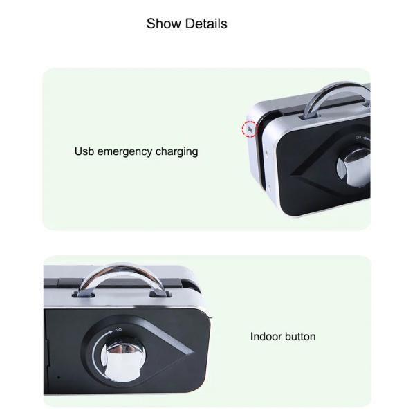 Space Aluminum Sliding Glass Door Security Locks , Smart Home Sliding Door Lock