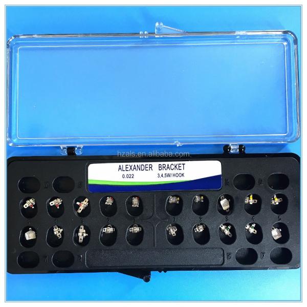 2023 Ortodoncia Dental Alexander Bracket Brace 0.022/0.018 ranura hecha de metal avanzado para una mejor estética