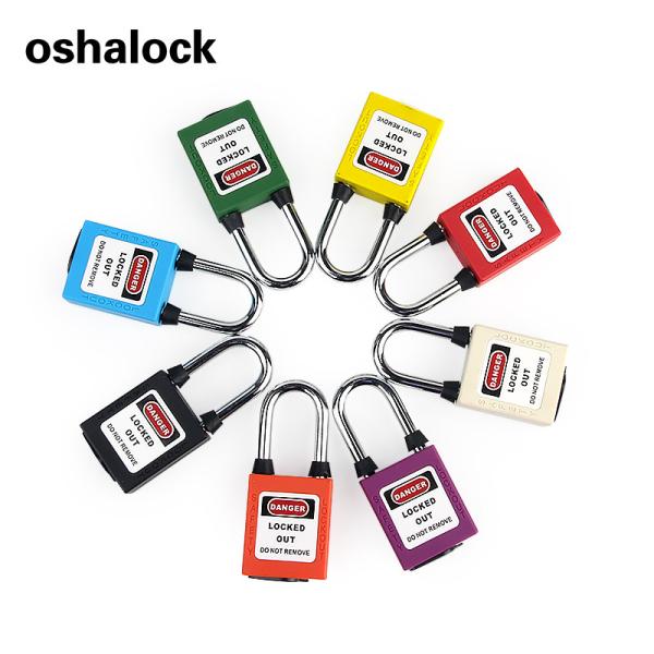 OSHALOCK Factory Price Steel Shackle Prohibited operation lock out keyde alike Safety Padlock