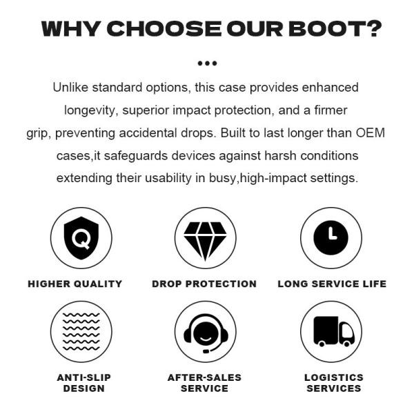 Protective Rubber Boot Case For Urovo DT40 / RT40 Shockproof Industrial Cover For Warehouse & Retail Use