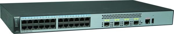 S5720-28X-Li-DC 24 Ethernet 10/100/1000 portas 4 10 Gig SFP Rede Poe Switch para estoque