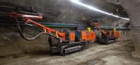 Forage de diamètre 43 mm - 76 mm Jumbo Rock Drill 47,6kw avec section B × H 2 × 2-5,6 × 4m