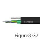 GYTC8S Fibra óptica cabo 4 6 12 48 96 núcleo G652D PE jaqueta aérea exterior tubo solto auto-apoio construção de internet