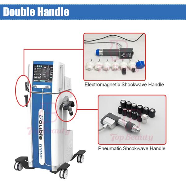 Dual Channel Shockwave Vertical Physical Therapy Pain Relief ED Treatment Shock Wave Equipment