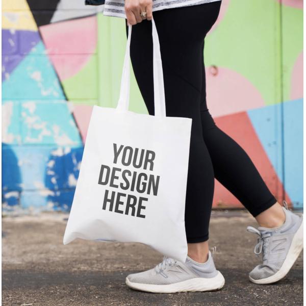 Economical Cotton Tote Bag, Lightweight Medium Reusable Grocery Shopping Cloth Bags, Suitable For DIY, Advertising